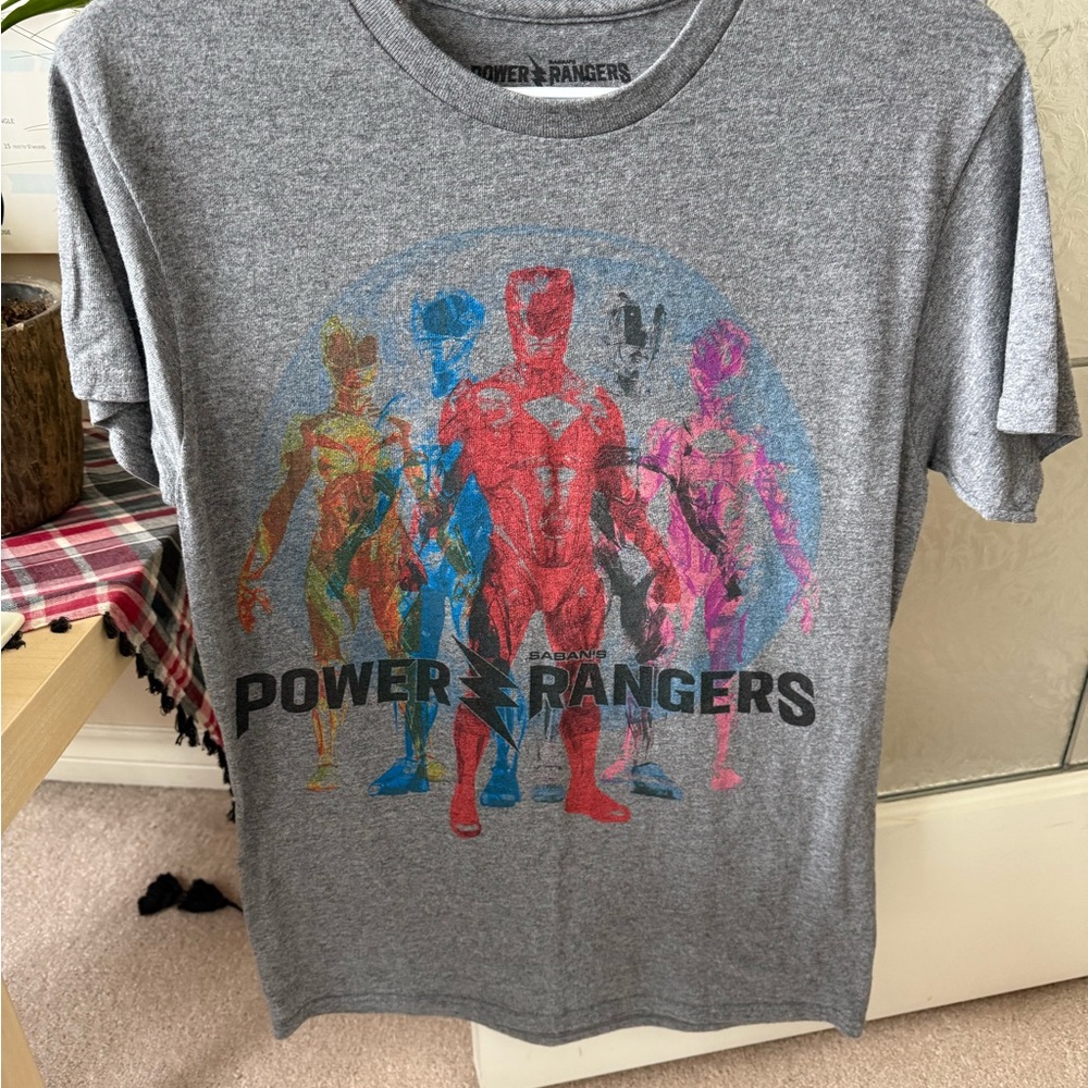 Bioworld Gray Power Rangers Tee